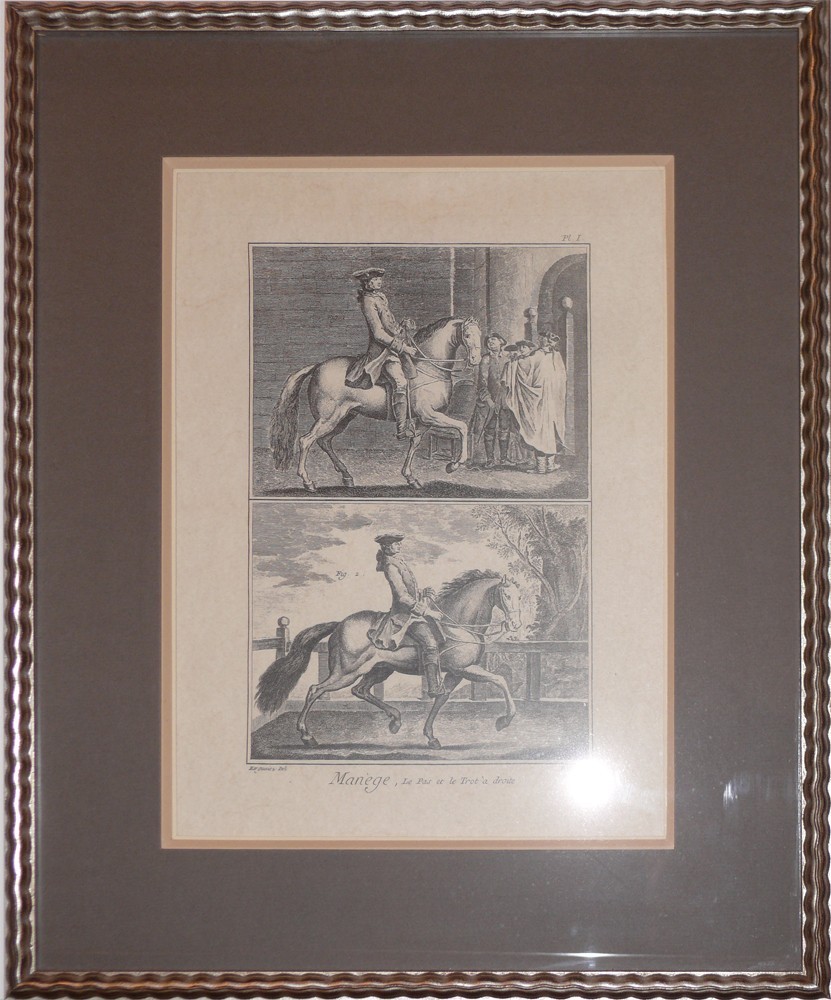 Technique : biseau anglais. Taille : 42,5 × 53 cm.
