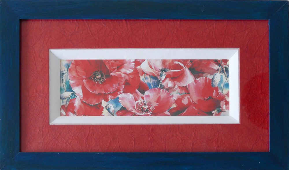 Technique : biseau français. Taille : 22 × 39 cm.